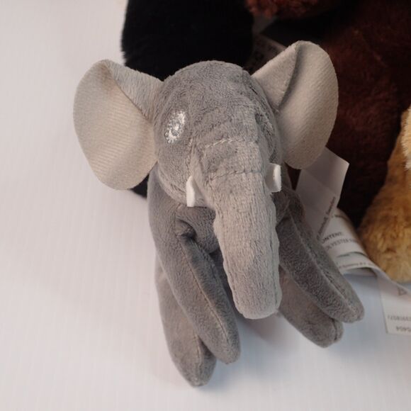 Ikea Stuffed Animal Toy LOT of 4 Elephant Bear Panda & Cheetah Cub - Picture 10 of 14